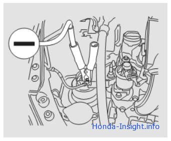 Хонда Инсайт Запуск мотора от внешнего аккумулятора
