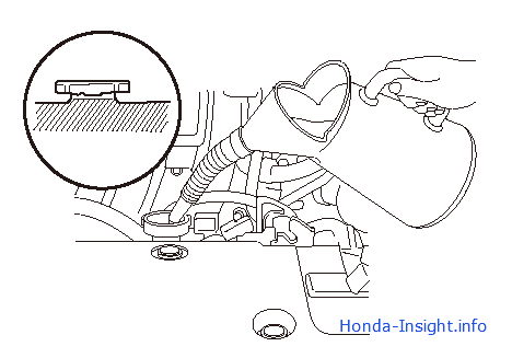 Замена охлаждающей жидкости в Honda Insight