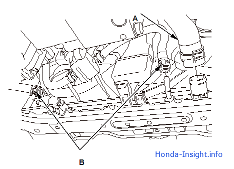 Замена радиатора Honda Insight