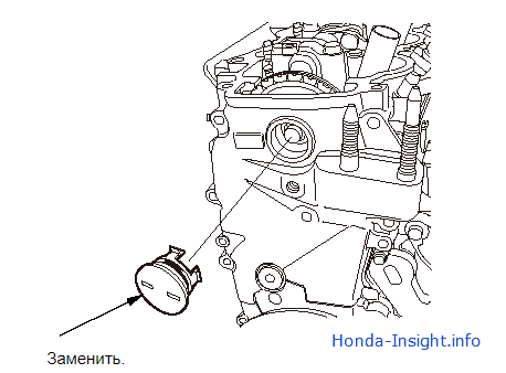 Установка звездочки распределительного вала Honda Insight