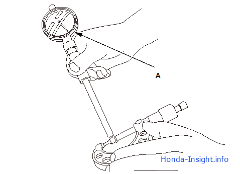 Осмотр вала  головки блока цилиндров Honda Insight