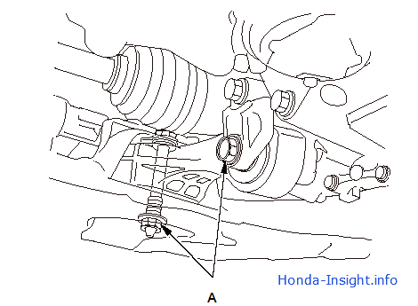 Замена крепления трансмиссии Honda Insight