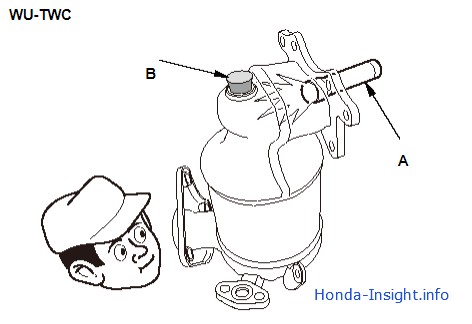 Проверка каталитического нейтрализатора Honda Insight