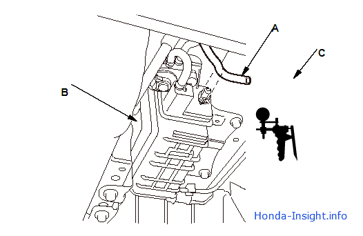 Поиск неисправностей в системе EVAP Honda Insight Хонда Инсайт